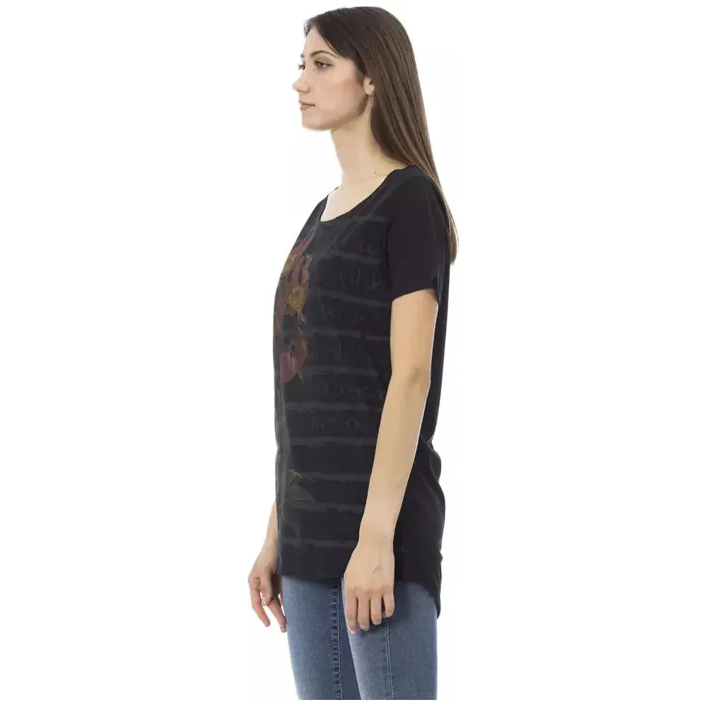 Trussardi Action Black Cotton Women T-Shirt