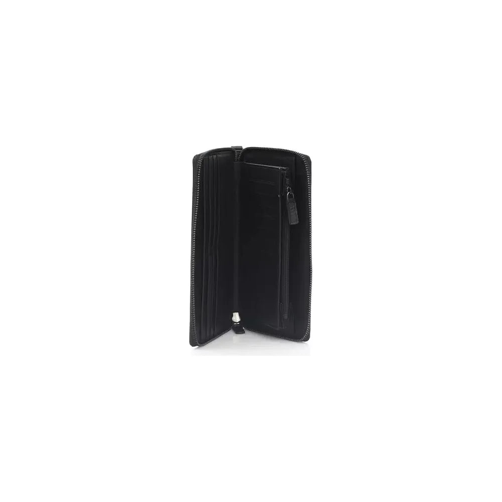Automobili Lamborghini Black Calfskin Men Wallet