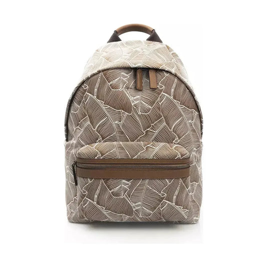 Cerruti 1881 Brown Leather Men Backpack CE-22963