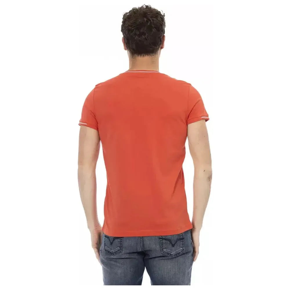 Trussardi Action Orange Cotton Men's T-Shirt