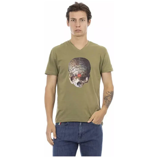 Trussardi Action Green Cotton Men's T-Shirt