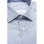 Robert Friedman Light Blue Cotton Men Shirt RO-20390-L