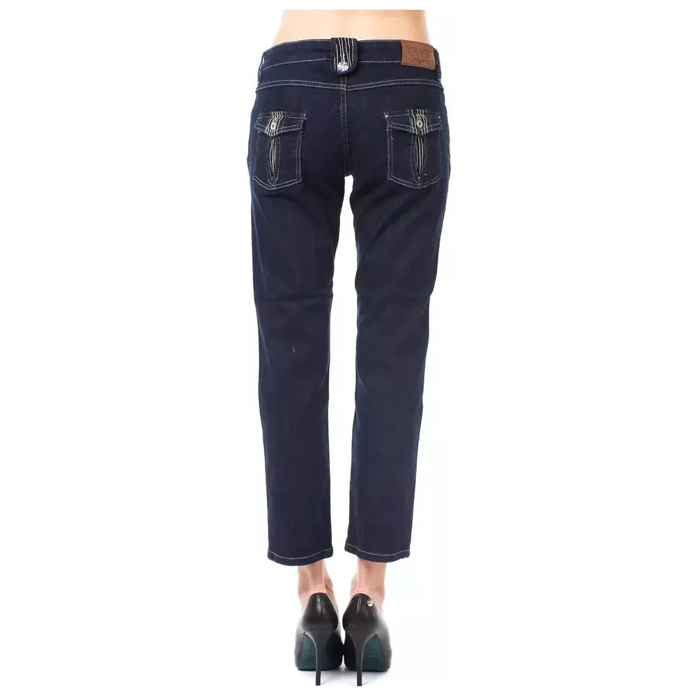 Ungaro Fever Blue Cotton Jeans Denim
