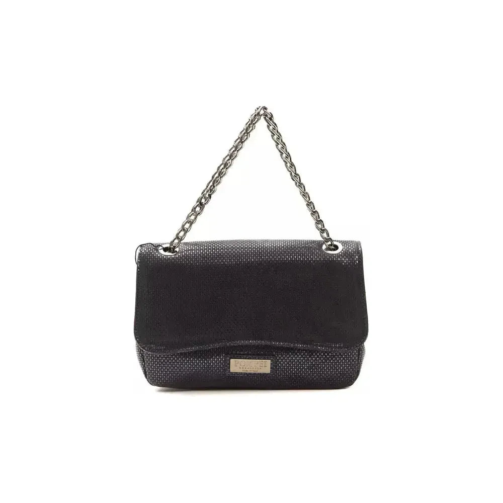 حقيبة كروس بودي نسائية من الجلد باللون الأزرق من بومبي دوناتيلا