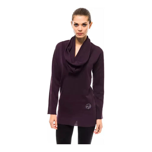 Montana Blu Purple Wool Women Sweater MO-14228-IT42|M