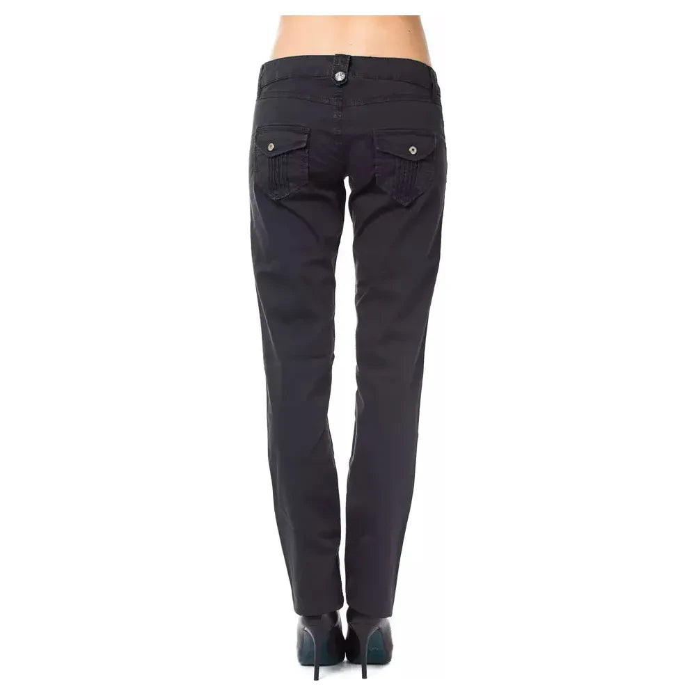 Ungaro Fever Blue Cotton Women Pants