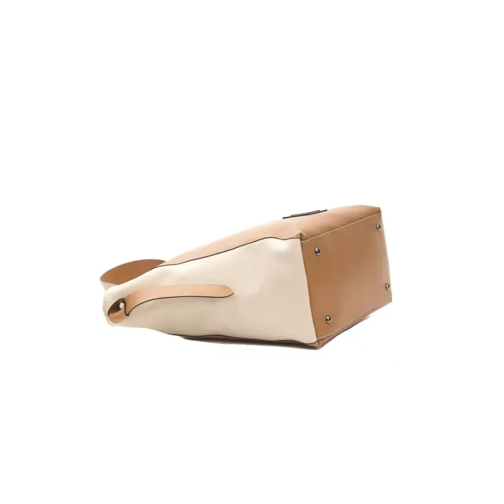 Pompei Donatella Brown Leather Women Shoulder Bag