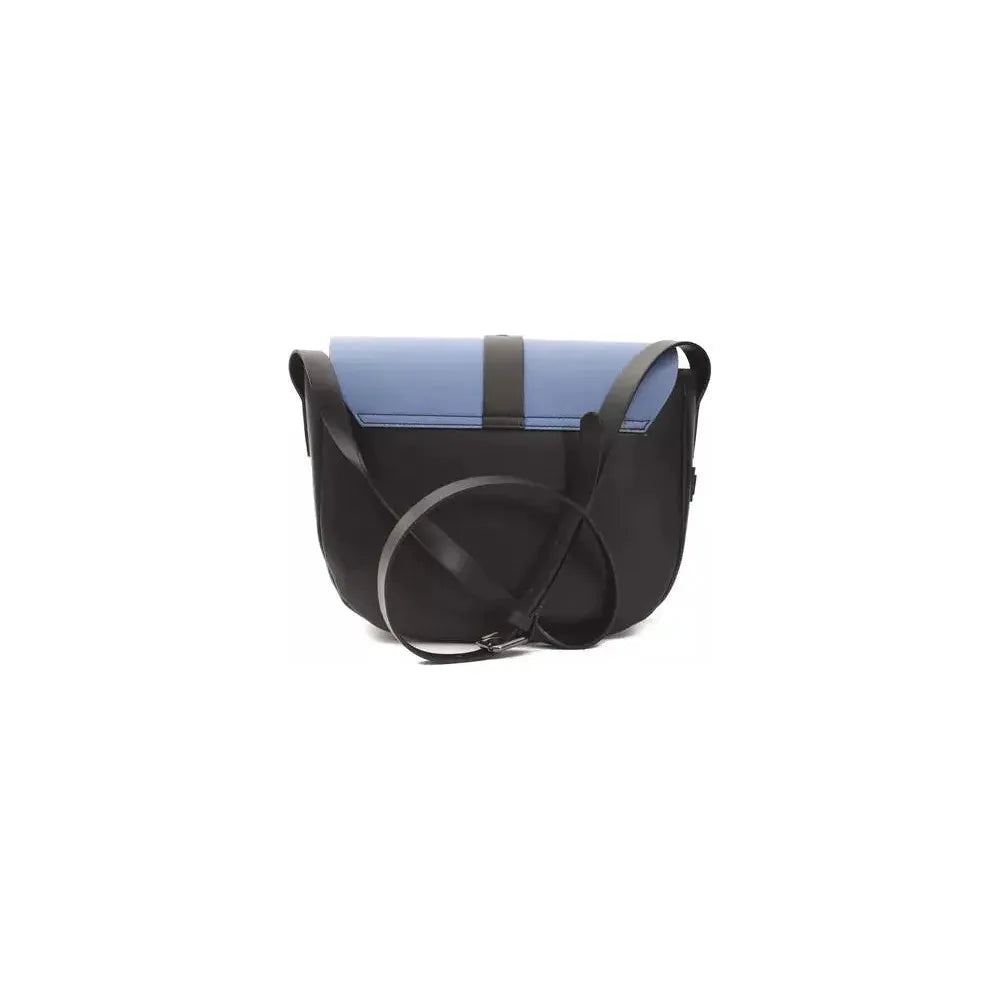 حقيبة كروس بودي نسائية من الجلد باللون الأزرق من بومبي دوناتيلا