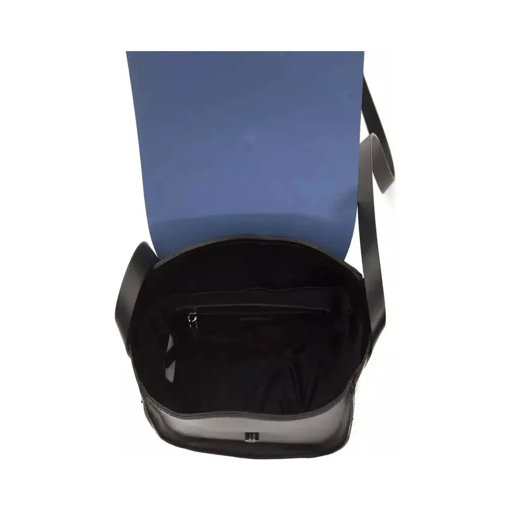 حقيبة كروس بودي نسائية من الجلد باللون الأزرق من بومبي دوناتيلا