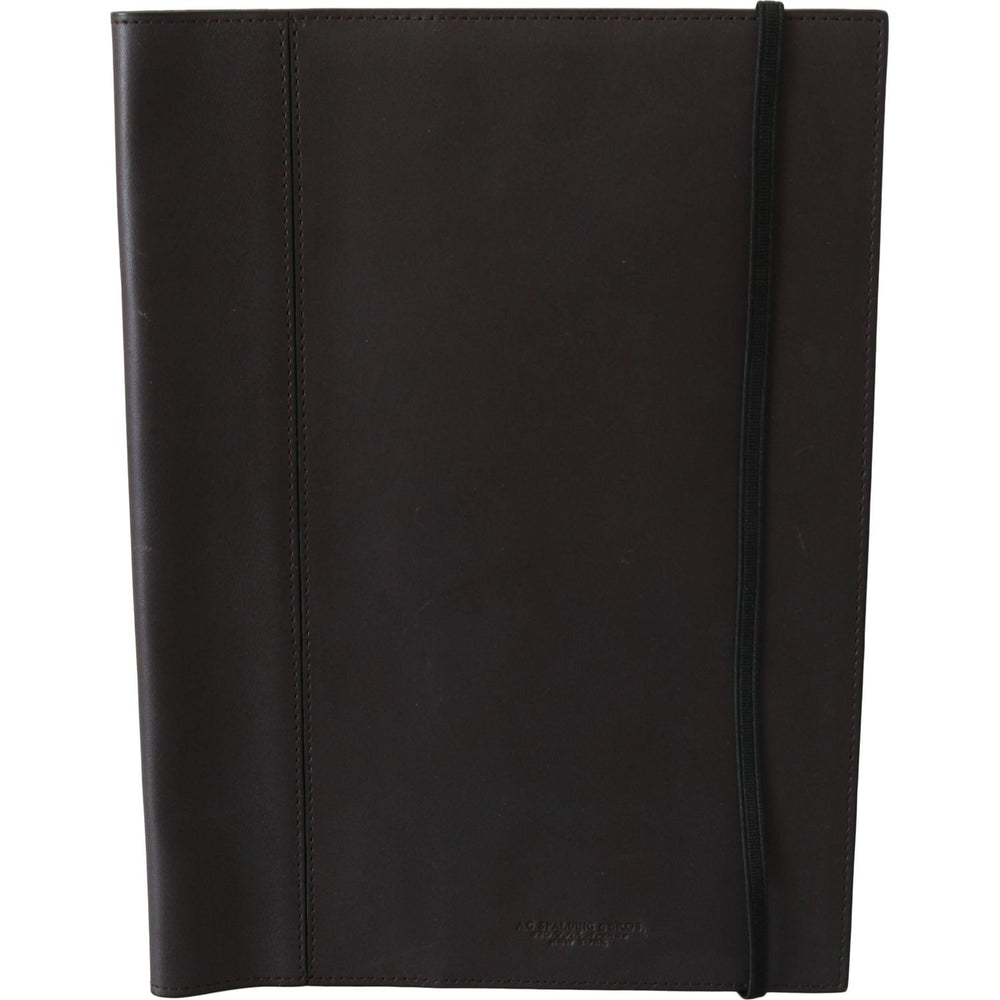 A.G. Spalding & Bros Black Leather Bifold Travel Holder Logo Wallet