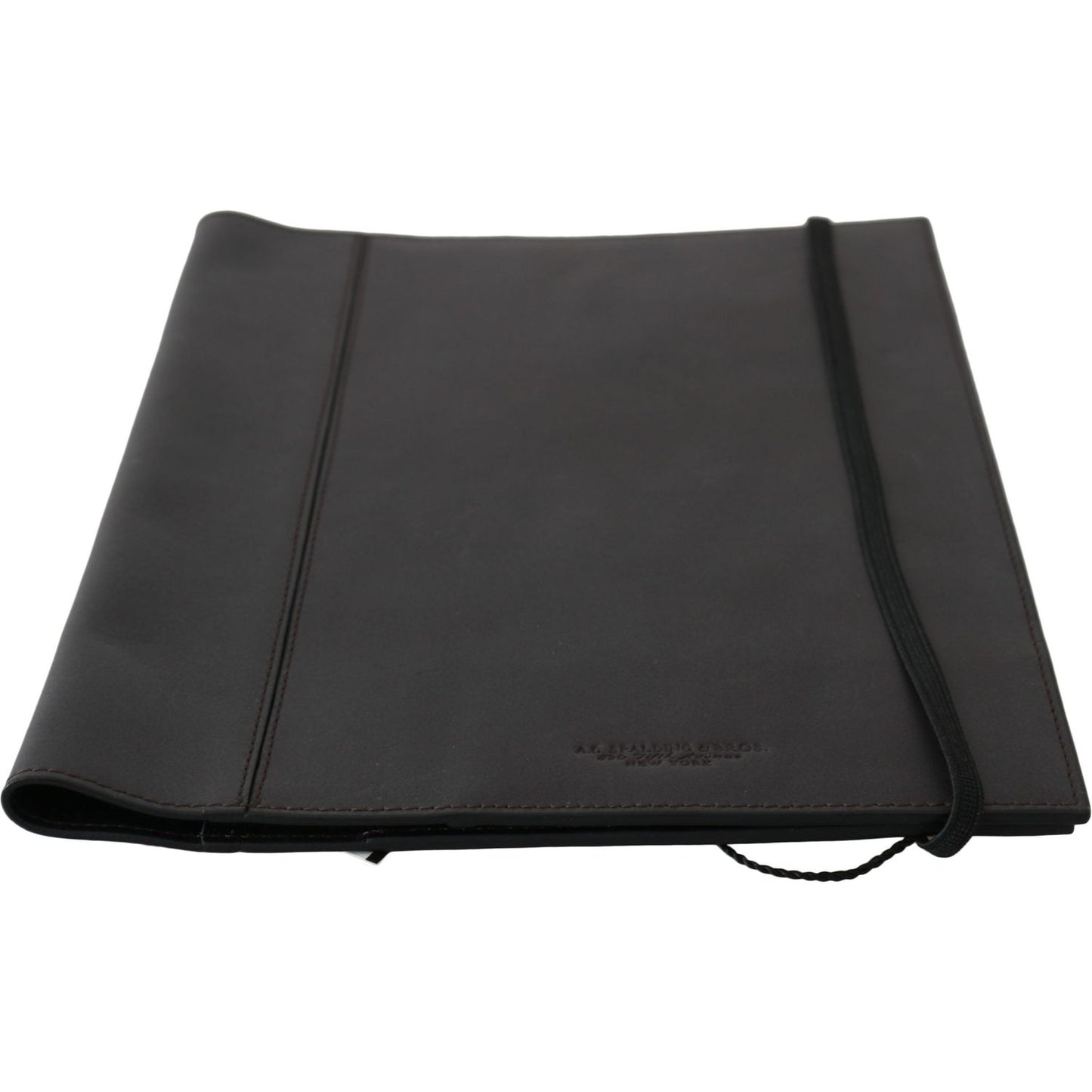 A.G. Spalding & Bros Black Leather Bifold Travel Holder Logo Wallet