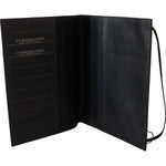 A.G. Spalding & Bros Black Leather Bifold Travel Holder Logo Wallet