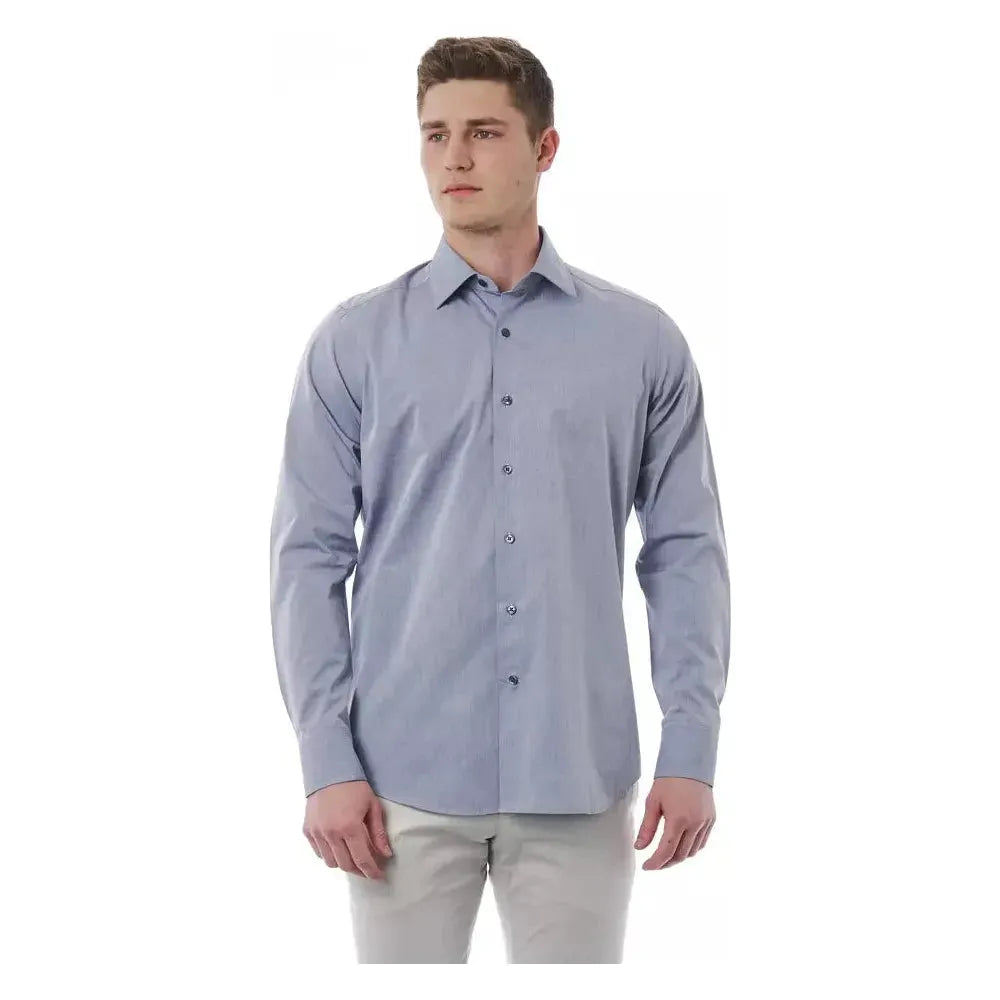 Bagutta Gray Cotton Shirt