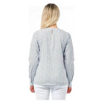 Bagutta White Cotton Women Blouse with Skull Print BA-21018-S