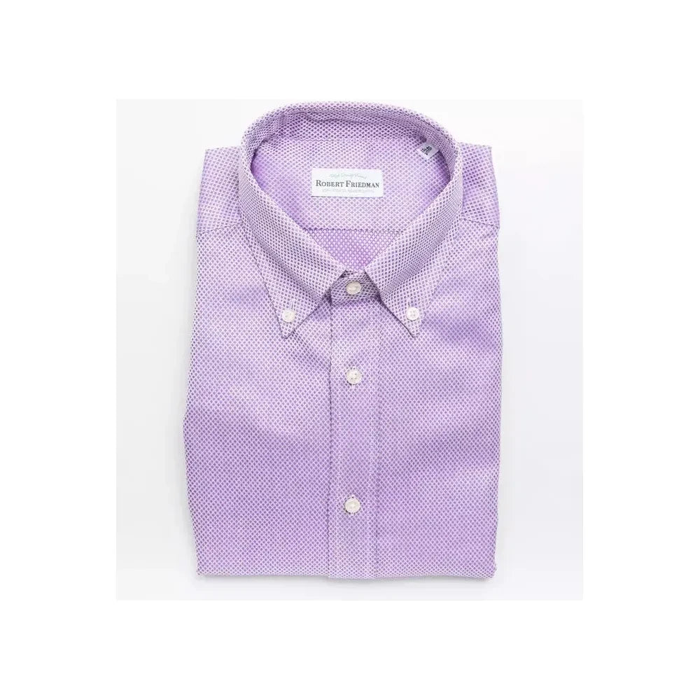 Robert Friedman Multicolor Cotton Men Shirt RO-20464-M