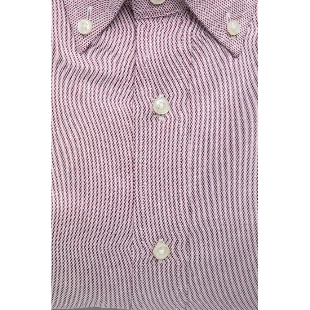 Robert Friedman Red Cotton Men Shirt RO-20475-M