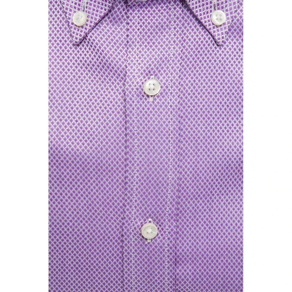 Robert Friedman Multicolor Cotton Men Shirt RO-20464-M