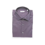 Robert Friedman Burgundy Cotton Men Shirt RO-20385-M