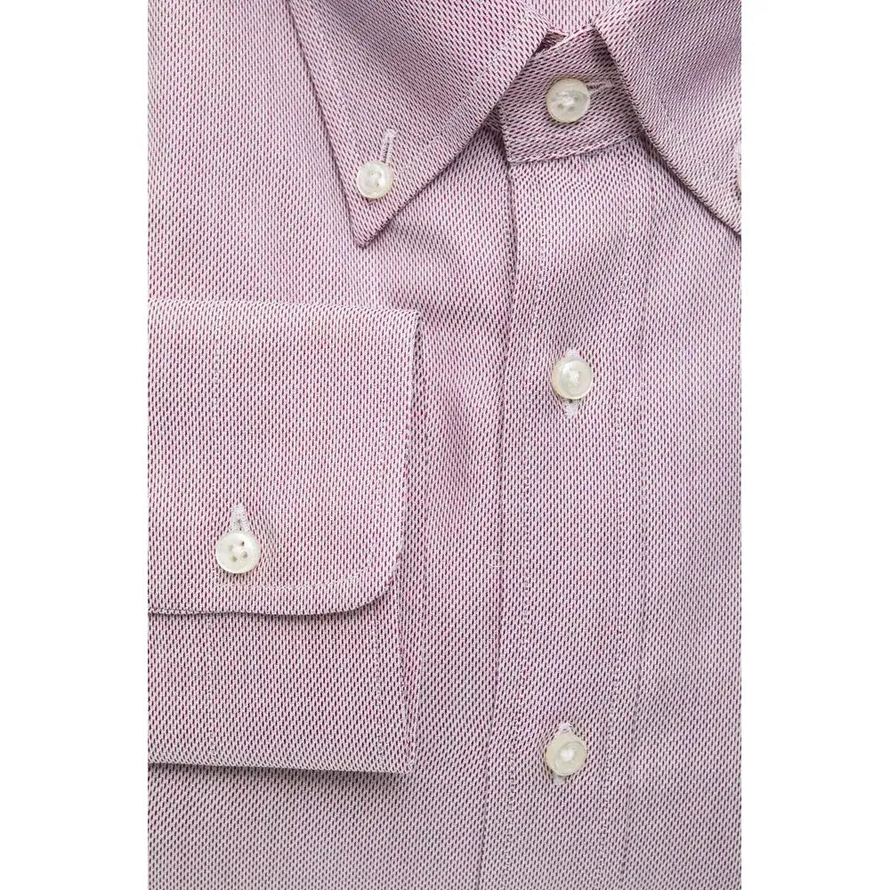 Robert Friedman Red Cotton Men Shirt RO-20475-M