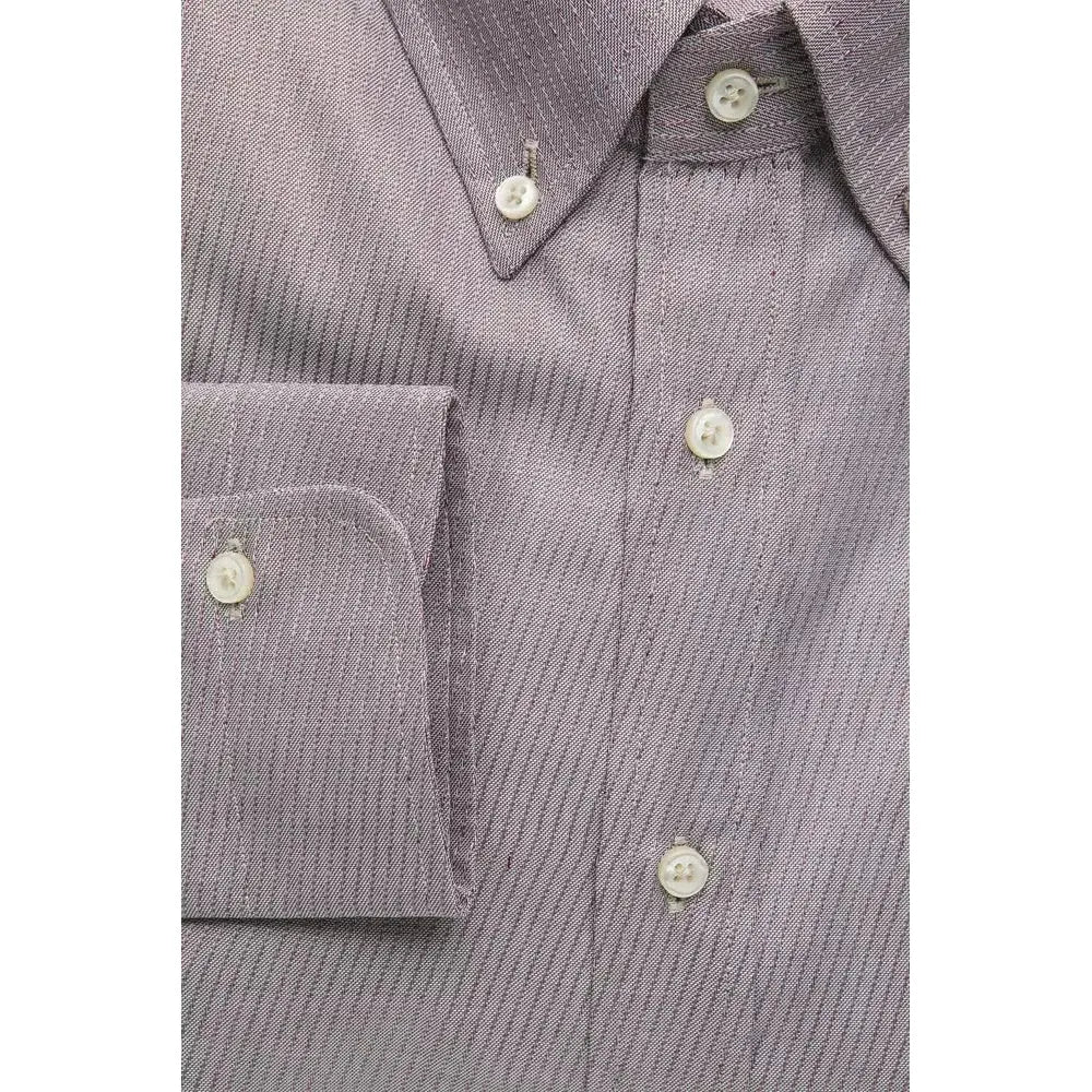 Robert Friedman Beige Cotton Men's Shirt RO-20453-M