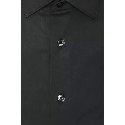 Robert Friedman Gray Cotton Men Shirt