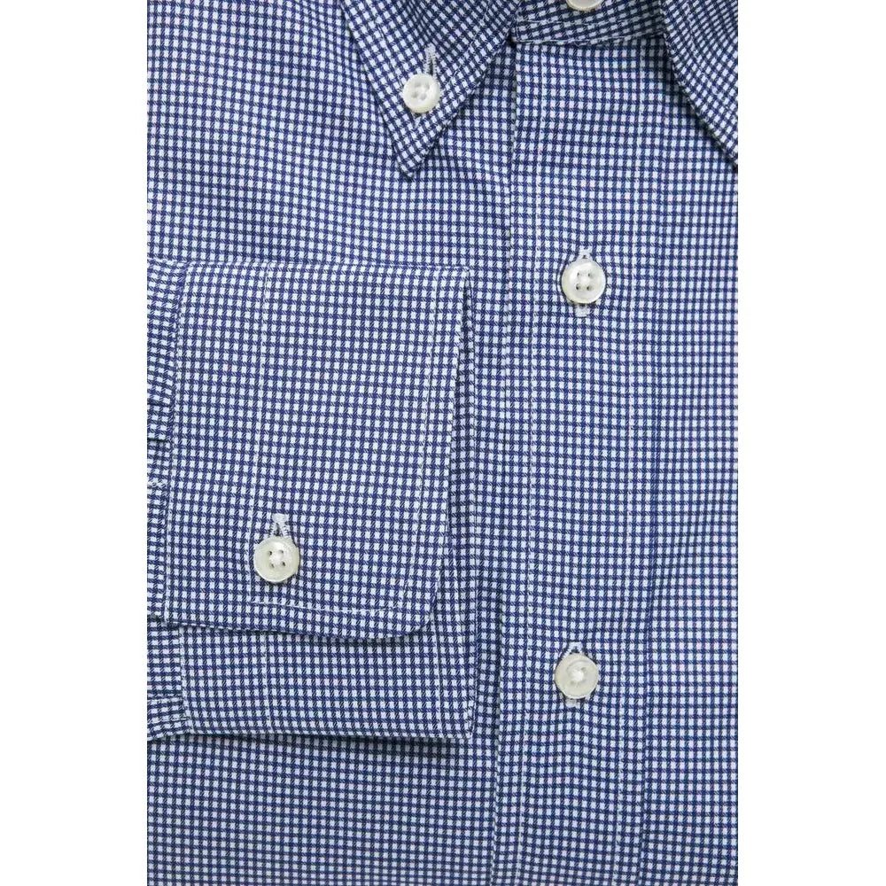 Robert Friedman Blue Cotton Men Shirt