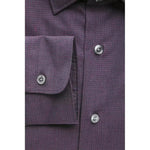 Robert Friedman Burgundy Cotton Men Shirt RO-20385-M
