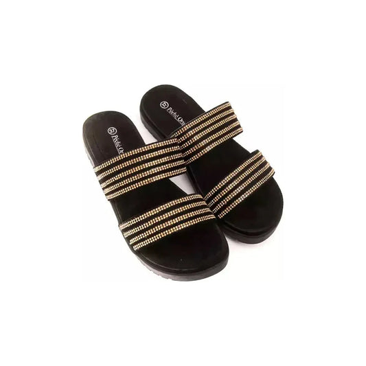 Péché Originel Gold Textile Women Sandal PÉOR-18729-EU35/US5