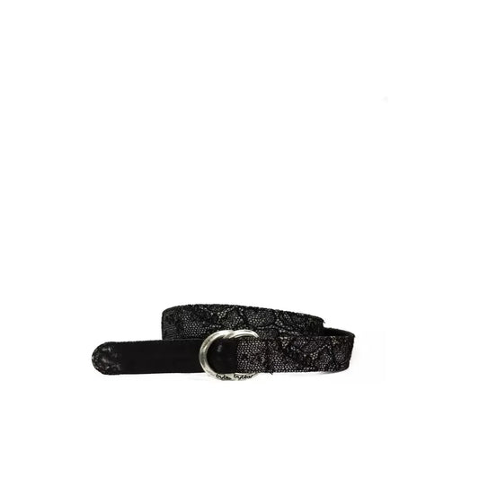 BYBLOS Black Wool Women Belt BY-17691-UNI