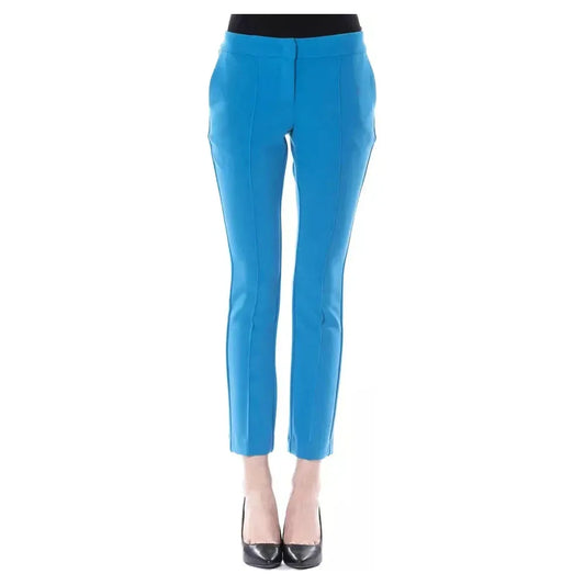 BYBLOS Light Blue Polyester Women Pant BY-17641-IT38 | XS