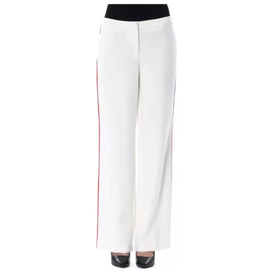 BYBLOS White Polyester Women's Pant BY-17645-IT40|S