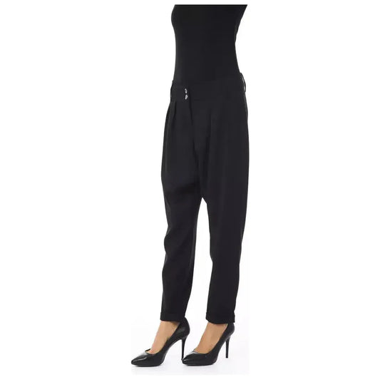 BYBLOS Black Polyester Women Pant BY-17629-IT44|L