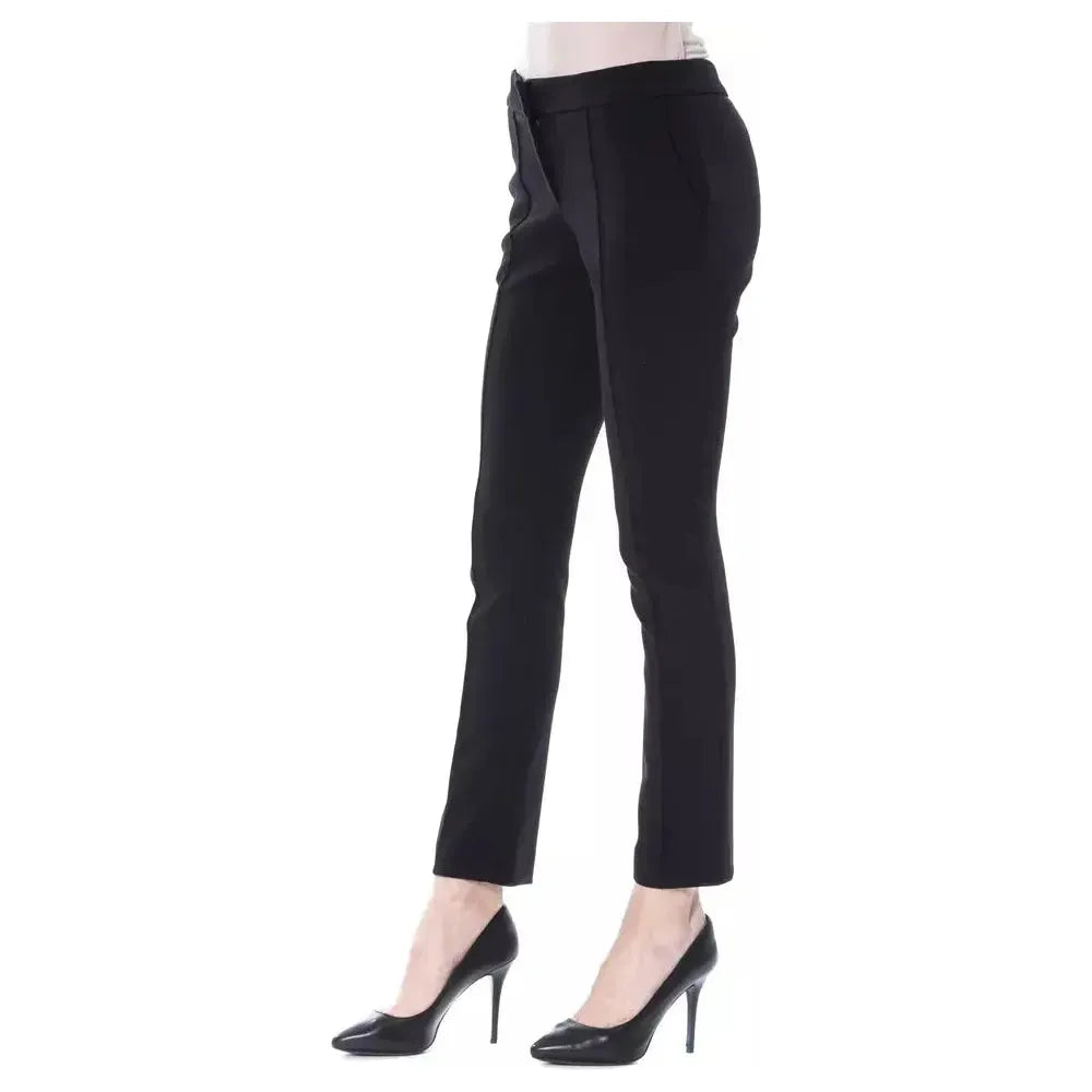BYBLOS Black Polyester Women Pants BY-17642-IT38 | XS