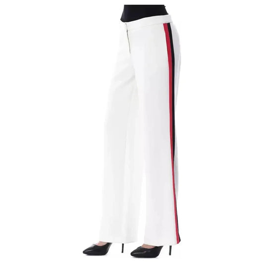 BYBLOS White Polyester Women's Pant BY-17645-IT40|S