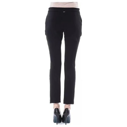 BYBLOS Black Marabou Women Pants