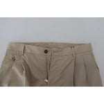 Dolce & Gabbana Beige Cotton Slim Fit Men Pants PAN72978-44