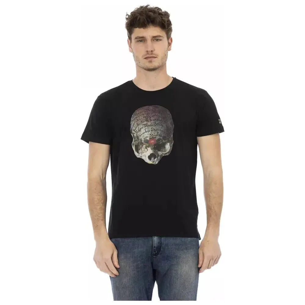 Trussardi Action Black Cotton Men T-Shirt