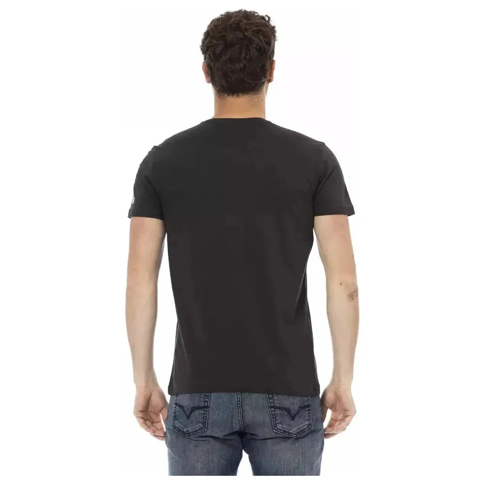 Trussardi Action Black Cotton Men's T-Shirt