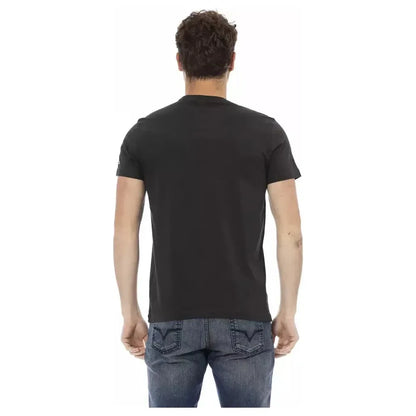 Trussardi Action Black Cotton Men's T-Shirt