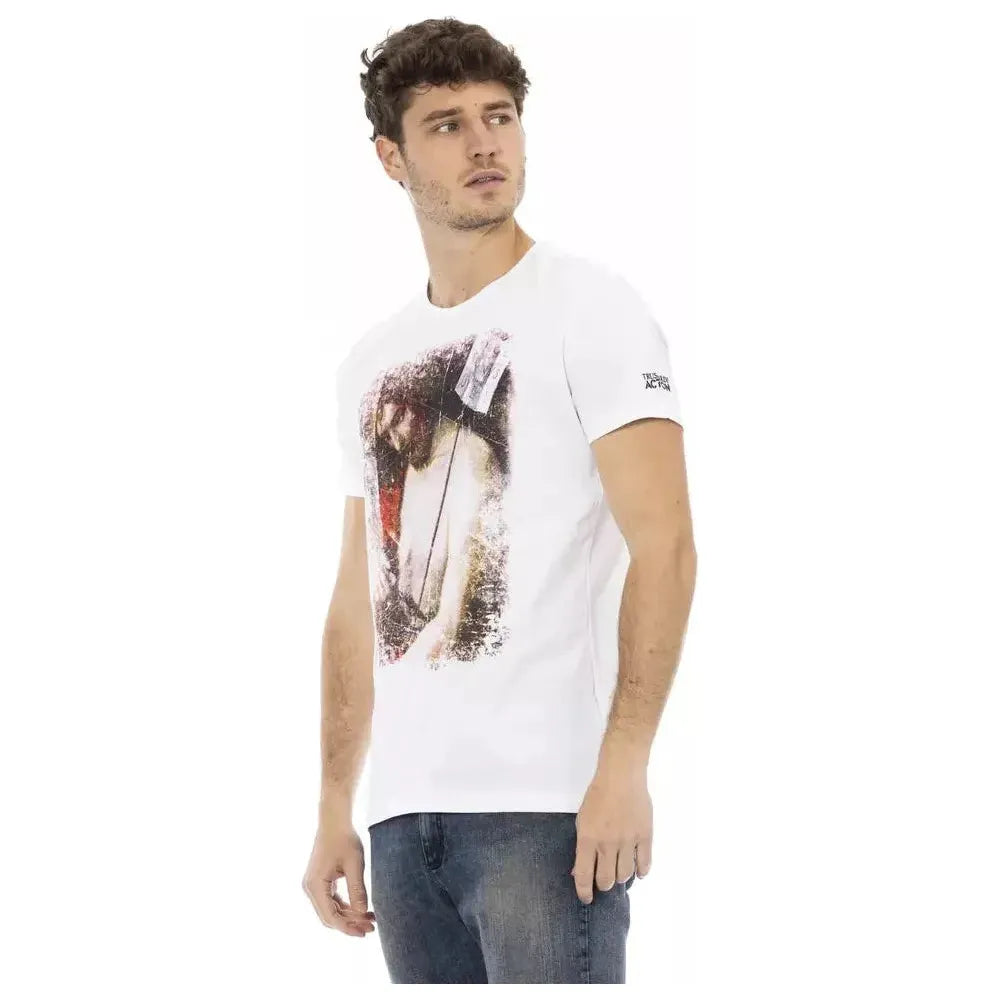Trussardi Action White Cotton Men's T-Shirt
