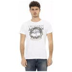 Trussardi Action White Cotton Men T-Shirt TR-22723-XL