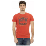 Trussardi Action Red Cotton Men T-Shirt TR-22721-L
