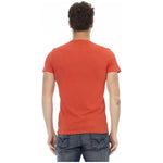 Trussardi Action Red Cotton Men T-Shirt TR-22721-L