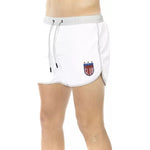 Bikkembergs White Polyester Men Swim Short BI-22661-S