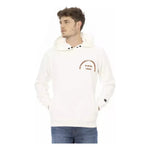 Automobili Lamborghini White Cotton Men Sweater with Pockets AU-22633-S