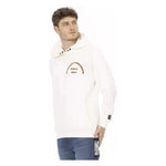 Automobili Lamborghini White Cotton Men Sweater with Pockets AU-22633-S