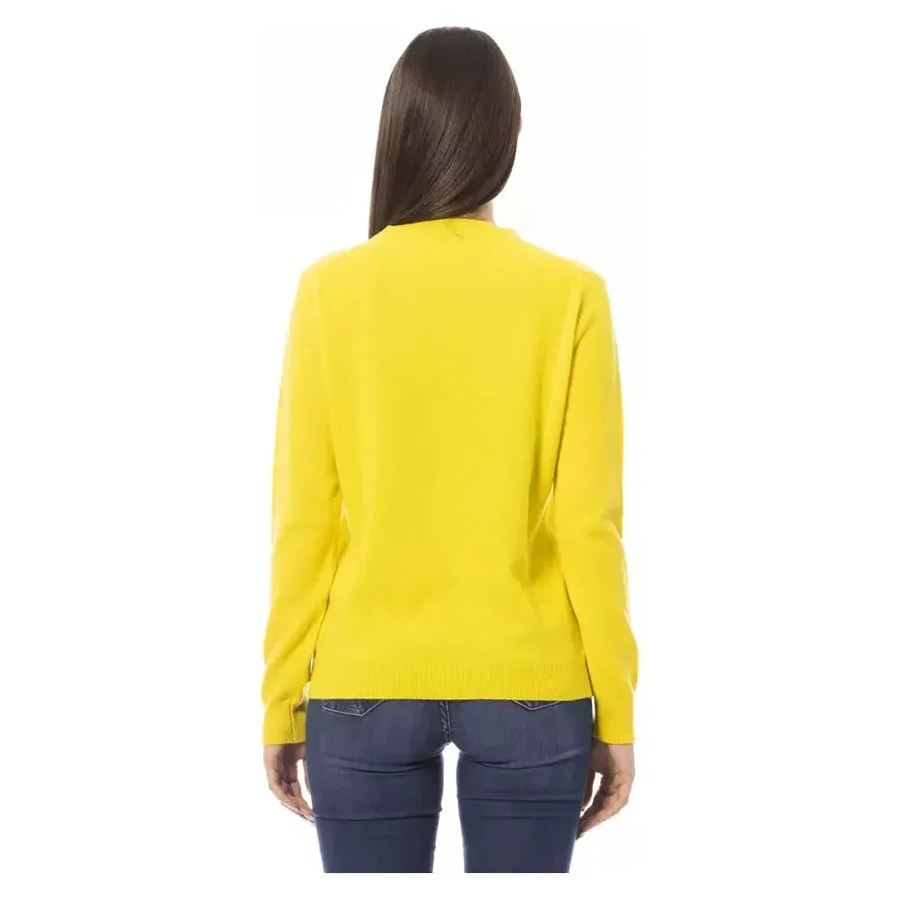 Baldinini Trend Yellow Wool Sweater