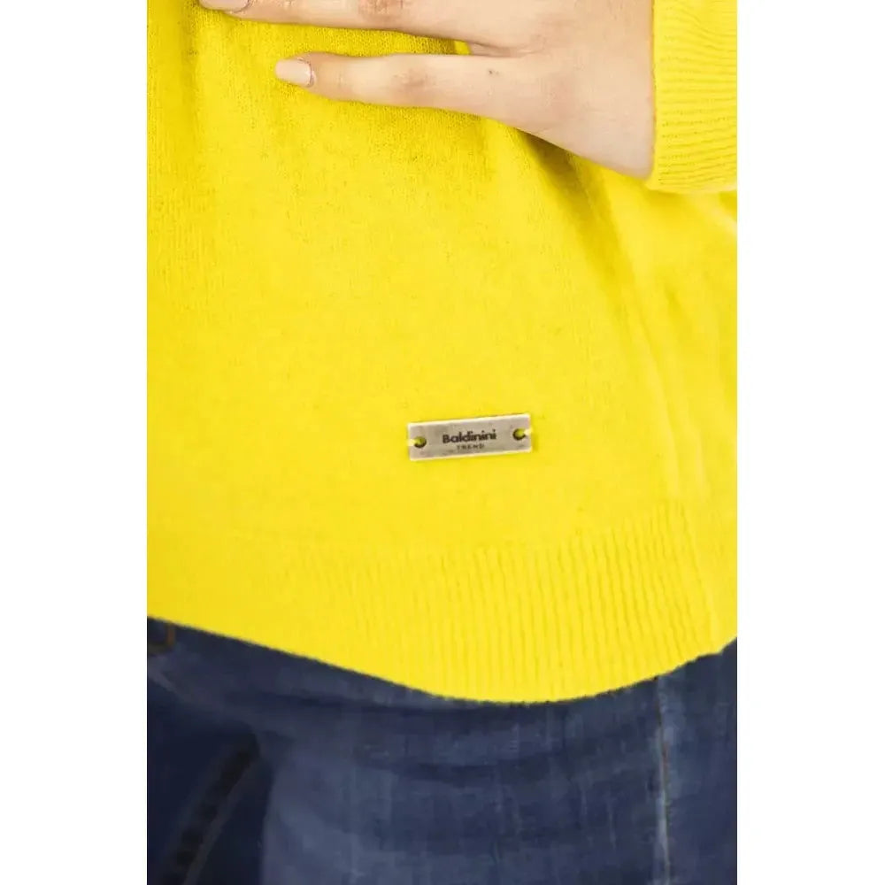 Baldinini Trend Yellow Cashmere Women Sweater