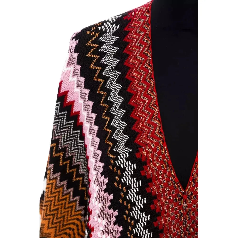 بونشو نسائي من الصوف متعدد الألوان من Missoni