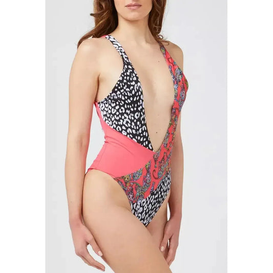 Custo Barcelona Fuchsia Polyester Women Swimsuit CU-22162-S